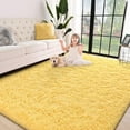 thumbnail image 1 of Junovo Super Soft Fluffy Area Rugs Modern Shag Rug for Bedroom Living Room,Cute Carpets for Kids Nursery Girls Home Dorm,8'x10',Yellow, 1 of 6