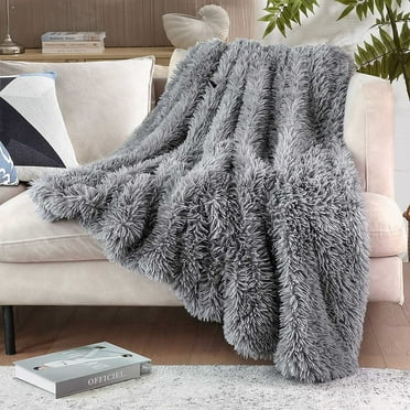 Better Homes & Gardens Faux Fur Throw Blanket, Camel Leopard Brown ...