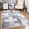 thumbnail image 1 of Junovo Washable Upgrade Area Rug Super Soft Rugs with Non-Slip Backing, for Living Room/Bedroom,6'x9',Black, 1 of 8