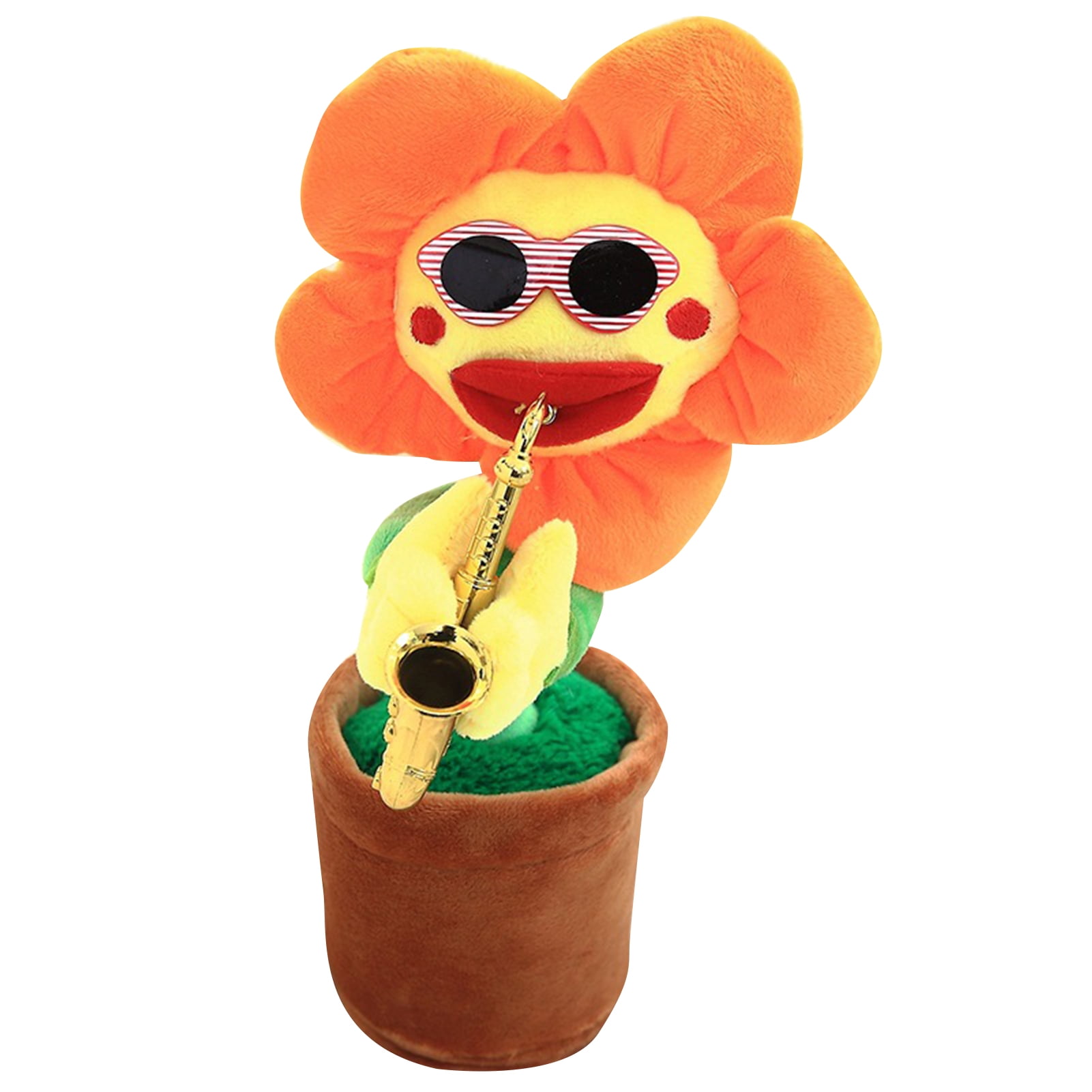 Sing And Dance Sunflower Toy 80 Music With Lights Doll Ornaments