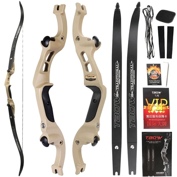 Junxing H3 Archery F Interface 62" Recurve Bow 19" Riser 25-60lbs Limbs Hunting Target