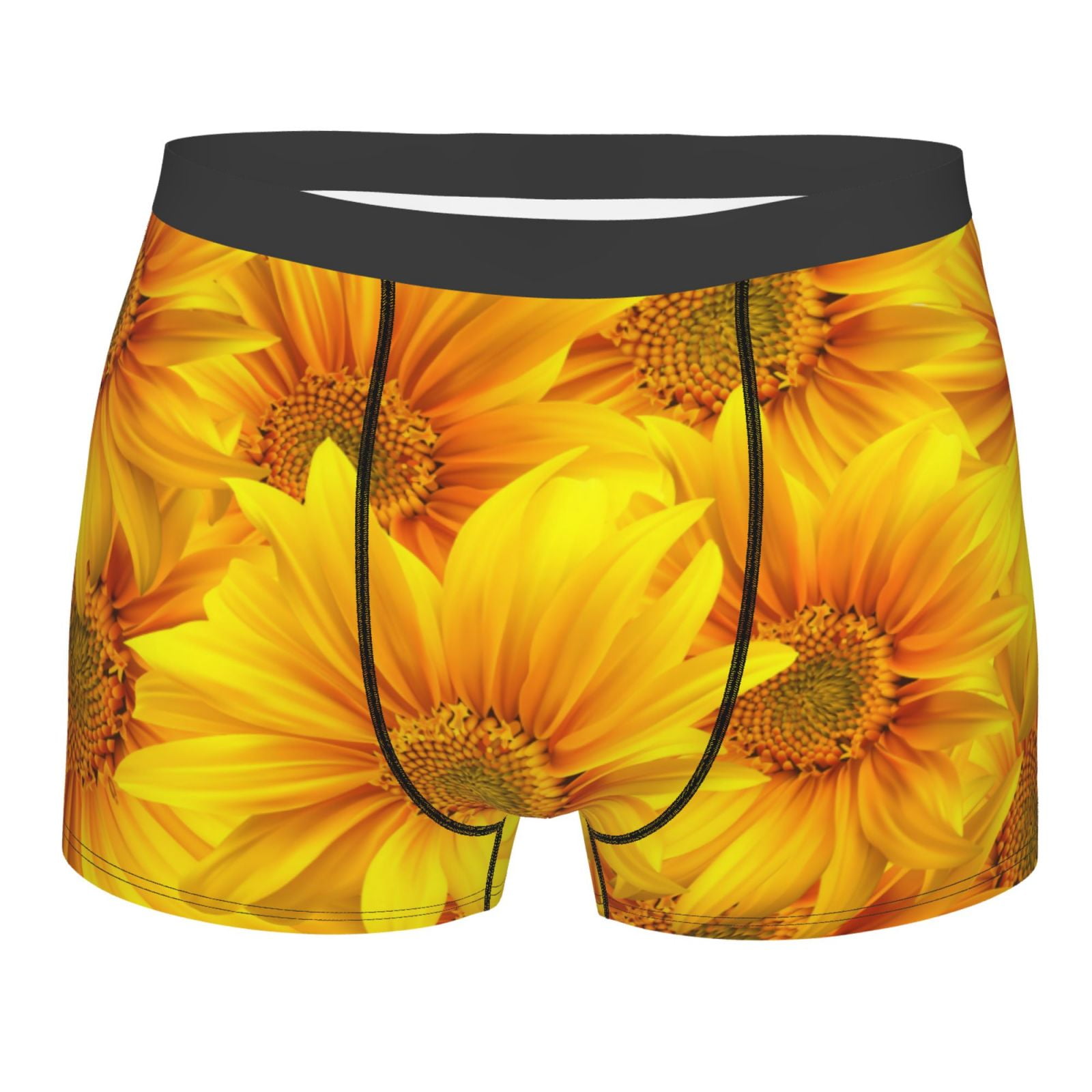 Junzan 3d Sunflowers Mens Underwear Boxer Briefs For Men’s - Medium ...