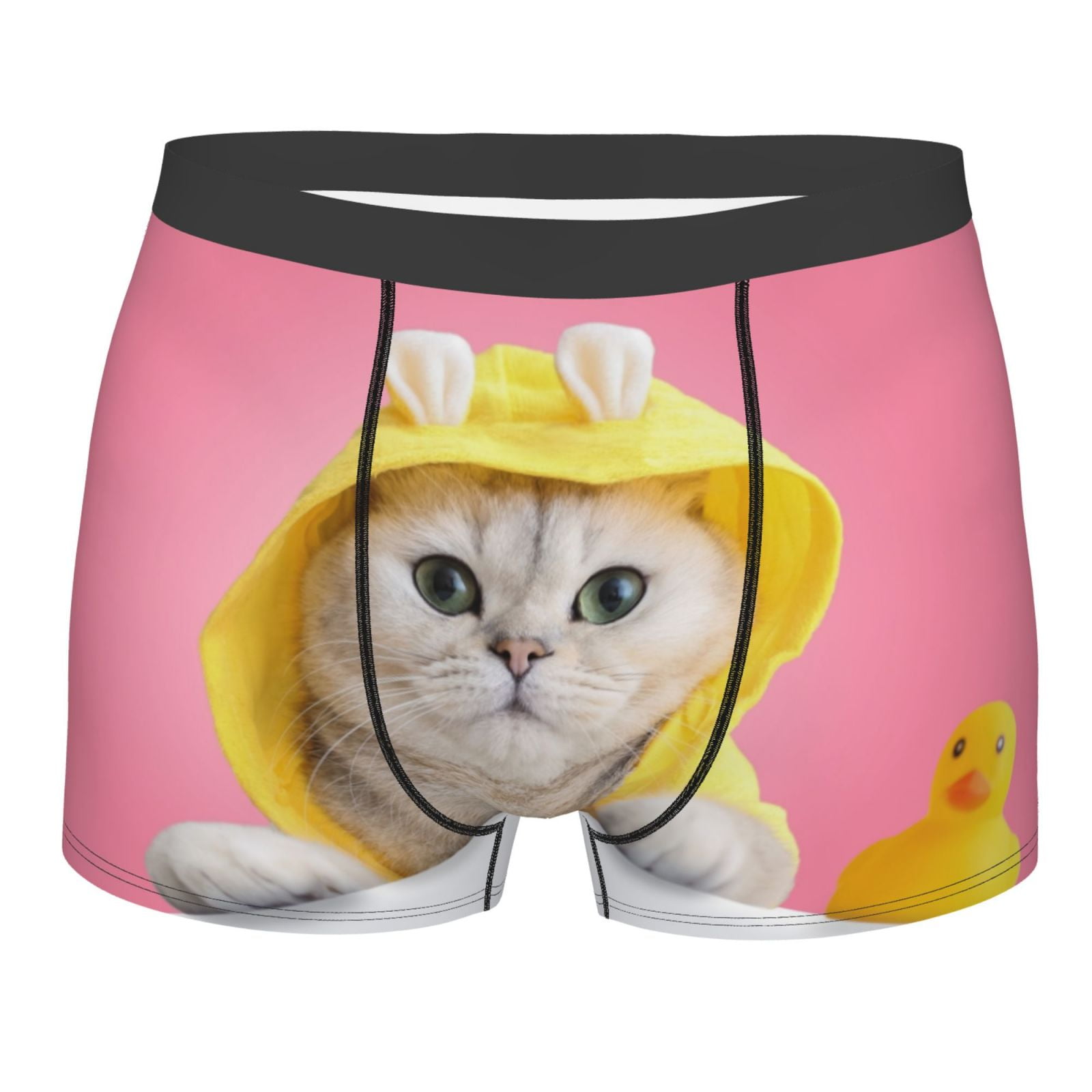 Junzan A Funny Cat Mens Underwear Boxer Briefs For Men’s Large