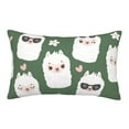 thumbnail image 1 of Junzan Alpaca Faces Pillow Cases Standard Size, With Envelope Closure Bed Pillow Cases,20"X30" Inches, 1 of 9
