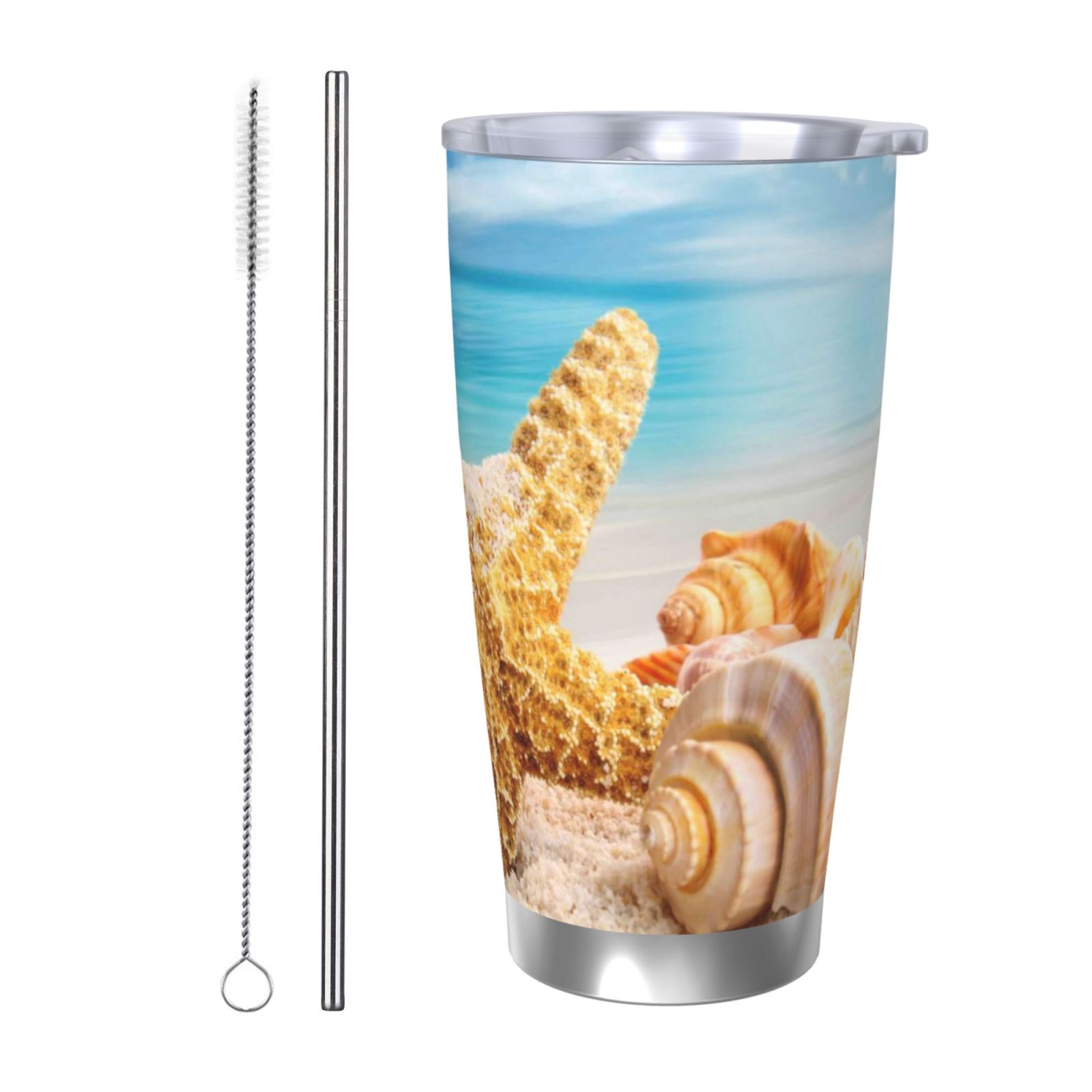 Junzan Beach Starfish Shell for 20oz Stainless Steel Insulated Car Cup ...
