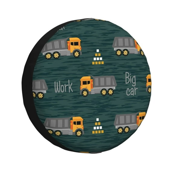 Junzan Big Machine Tire Cover Wheel Protector for Truck SUV Trailer Camping Rv Tire Cover 16 Inch