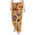 thumbnail image 1 of Junzan Brown Mushrooms Women'S Pajama Pants Drawstring Comfy Sleep Bottoms With Pockets, 1 of 9