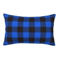 thumbnail image 1 of Junzan Buffalo Plaid Blue Black Pillow Cases Standard Size, with Envelope Closure Bed Pillow Cases,14"X20", 1 of 9