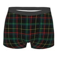 thumbnail image 1 of Junzan Buffalo Plaid Dark Green Mens Underwear Boxer Briefs For Men’s - Large, 1 of 9