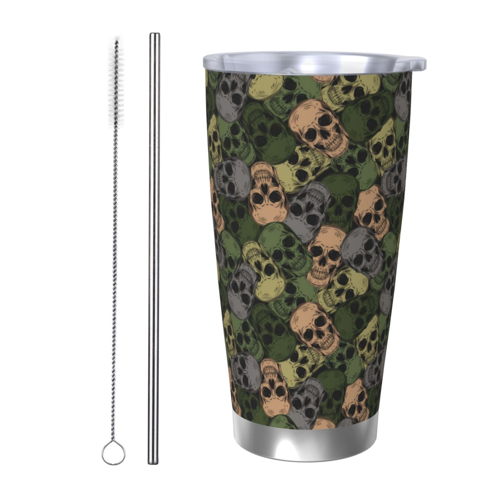 Junzan Camouflage Skulls For 20oz Stainless Steel Insulated Car Cup junzan-camouflage-skulls-for-20oz-stainless-steel-insulated-car-cup