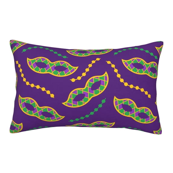 Junzan Carnival Masks And Beads Pillow Cases Standard Size, With Envelope Closure Bed Pillow Cases,14"X20" Inches