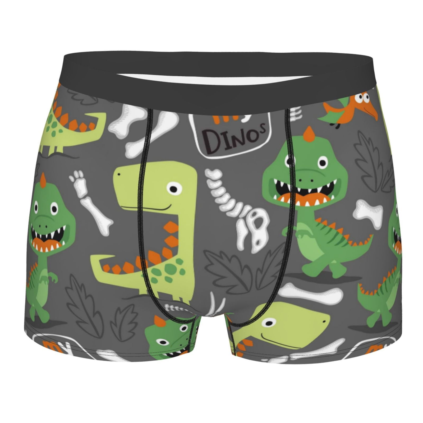 Junzan Cartoon Dinosaurs.Cute Dinosaurs Mens Underwear Boxer Briefs For