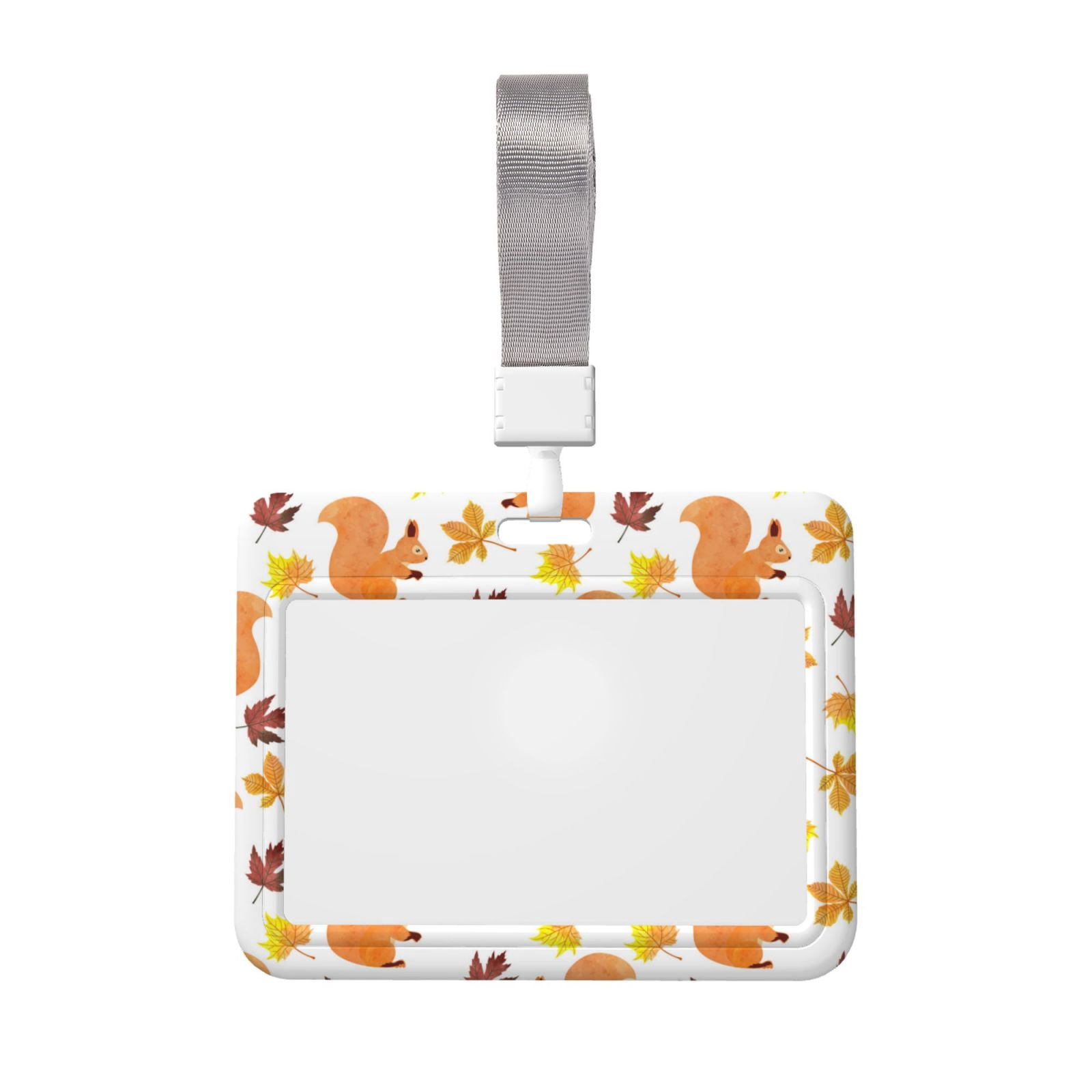 Squirrel Key Card Junzan Cartoon Squirrel ID Badge Holder with Windows Key Card Work ...