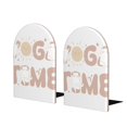 thumbnail image 1 of Junzan Cat Yoga Time for Wood Bookends,1 Pair Book Ends for Shelves Book Holder Stand Decorative Book Stoppers for Heavy Duty Books/CD/File/Video Games, 1 of 8
