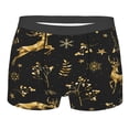 thumbnail image 1 of Junzan Christmas Gold Deers1 Mens Underwear Boxer Briefs For Men’s - Xx-Large, 1 of 9