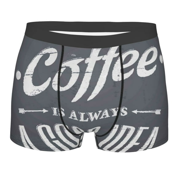Junzan Coffee Is Always A Good Idea Mens Underwear Boxer Briefs For Men’s - Small