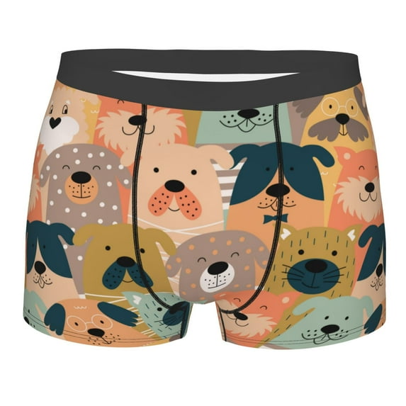 Junzan Colorful Dogs Mens Underwear Boxer Briefs For Men’s - Xx-Large