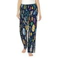 thumbnail image 1 of Junzan Colorful Space Women'S Pajama Pants Drawstring Comfy Sleep Bottoms With Pockets, 1 of 9
