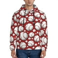 thumbnail image 1 of Junzan Cute Baseball for Men's Hoodie - Fall Pullover Hooded Sweatshirt-Hooded Sweatshirt for Men - Men's Stylish Sweatshirt for Winter & Autumn-Medium, 1 of 7