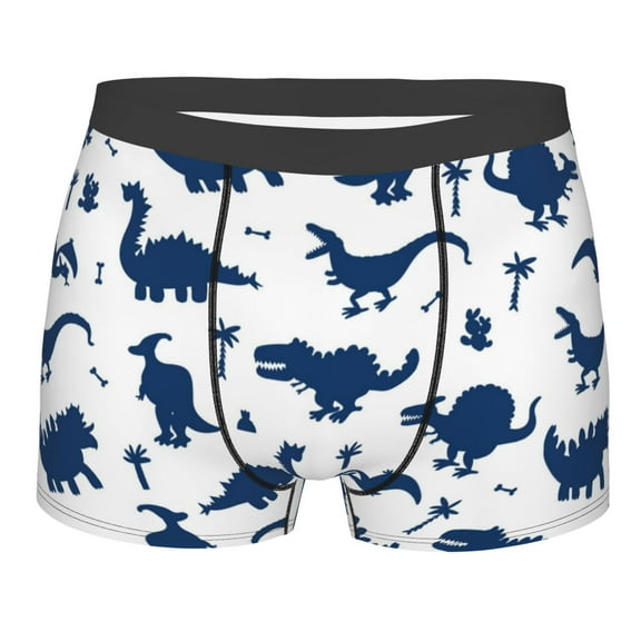 Junzan Cute Cartoon Dinosaurs Mens Underwear Boxer Briefs For Men’s - Small