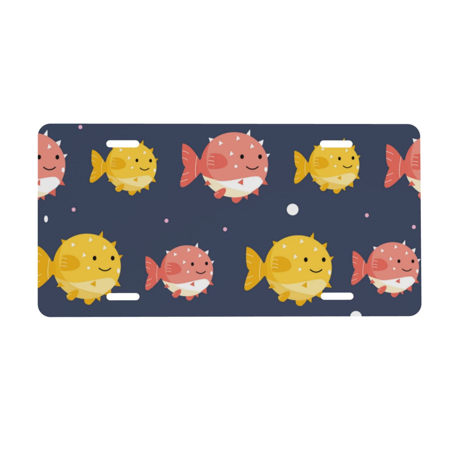 Grim Reaper Moonlight Front License Plate Cover | Scary Ghost With Scythe Design | Aluminum Vanity Plate 6x12 Inch 4 Holes