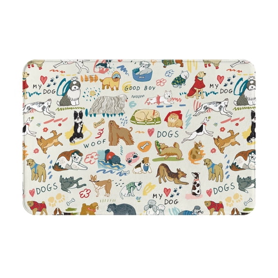 Junzan Dogs Funny Pets Custom Funny Welcome Doormat Personalized Door Mats Decorative Entrance Floor Mat