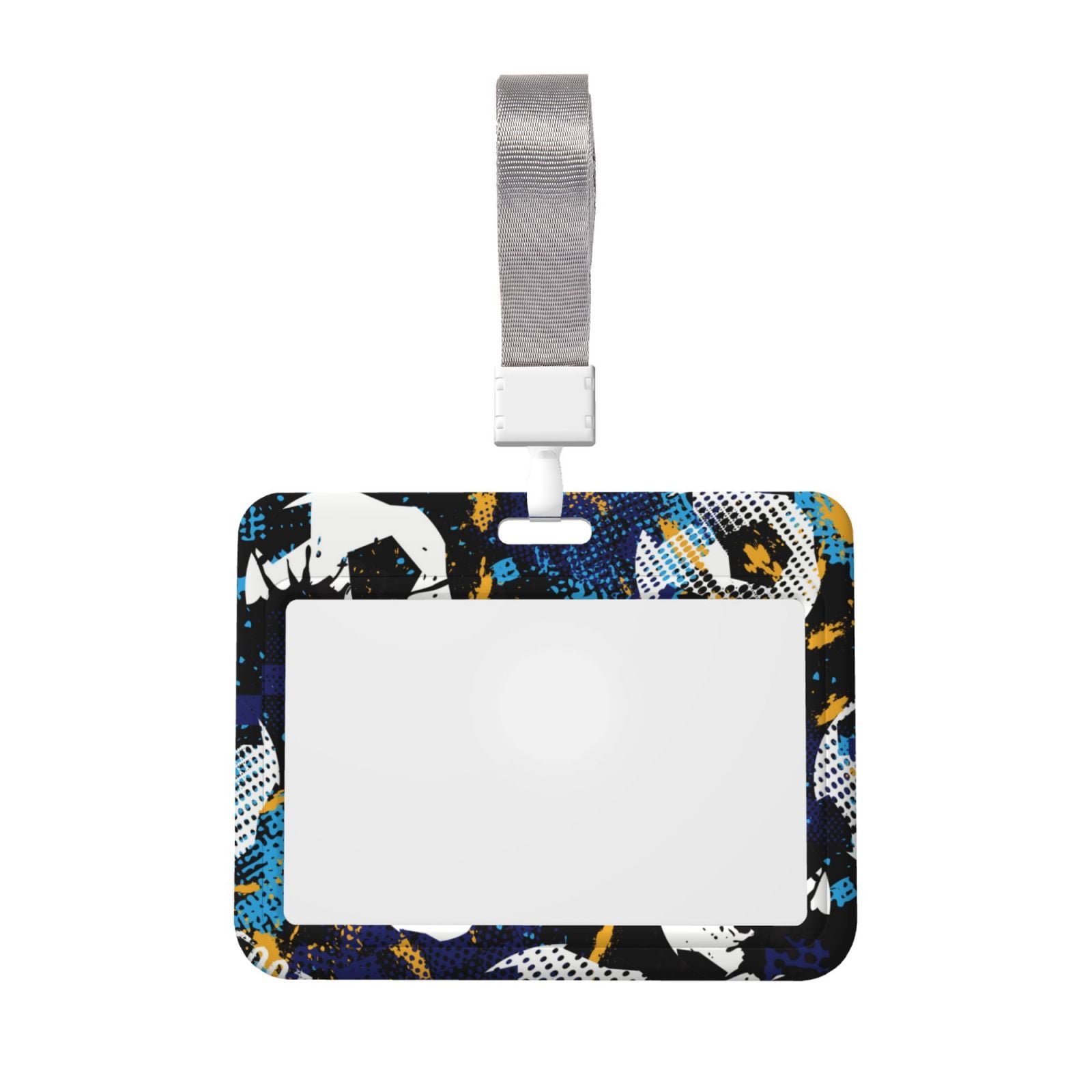 Junzan Football Id Badge Holder With Windows Key Card Work Badge Sleeve