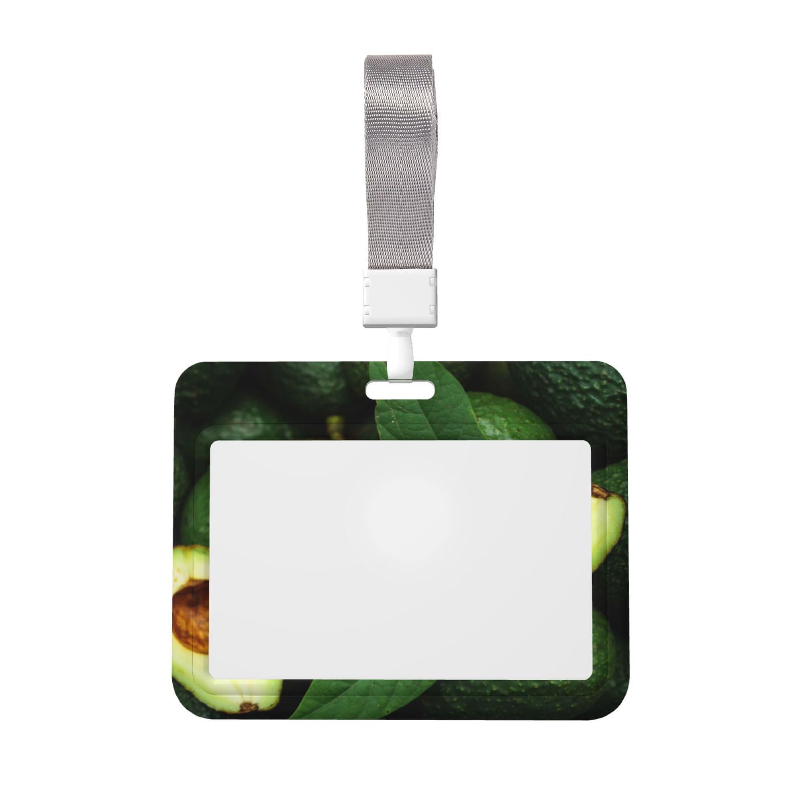 Junzan Fresh Avocados Id Badge Holder With Windows Key Card Work Badge ...