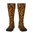 thumbnail image 1 of Junzan Fun Novelty Knee Warmer High Socks Colorful Pineapple Design, 1 of 9