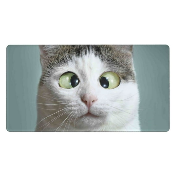 Junzan Funny Cat Extra Large Mouse Pad For Boys Girl Men Women Desktop Gaming,29.5" X 15.8" Extended Desk Mat,Water Resist Mouse Pad For Home Office Laptop