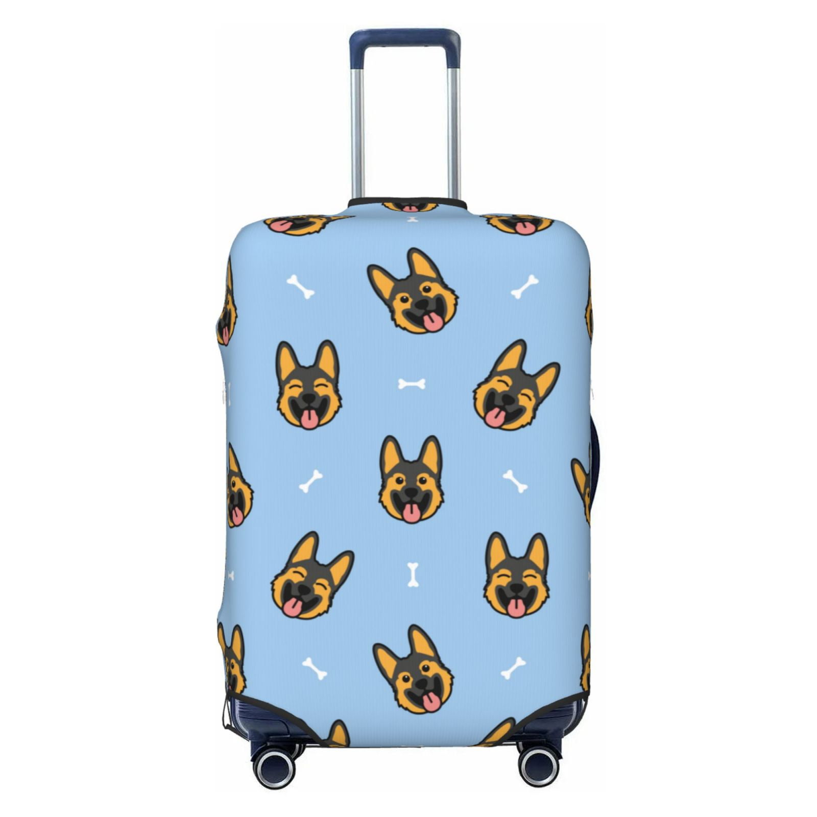 Dog Poodle Print Pattern Luggage Cover Protector