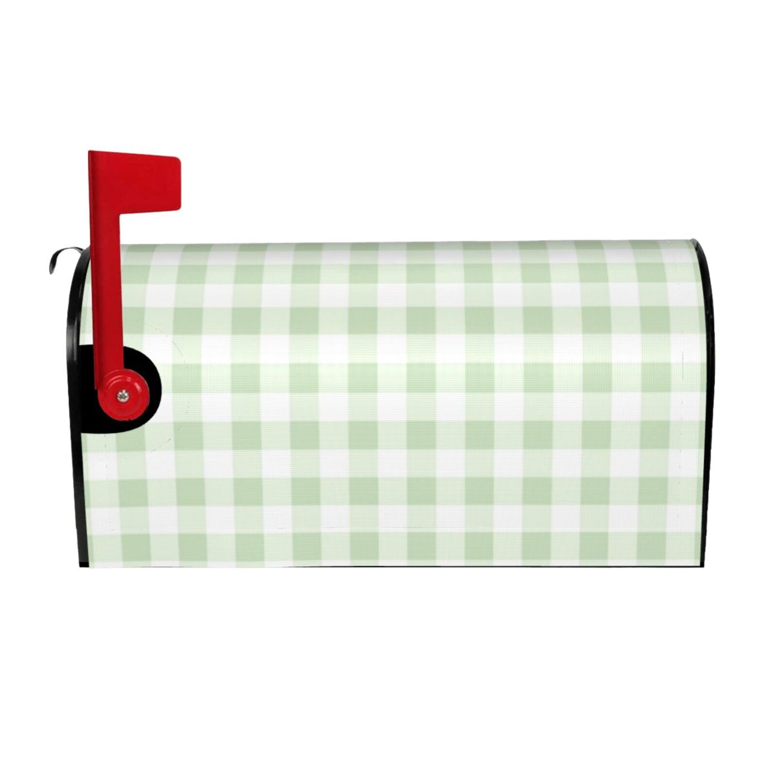 Junzan Green Checkboard Pattern Mailbox Covers,Magnetic Mailbox ...