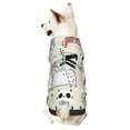 thumbnail image 1 of Junzan Hand Drawn Animals Dog Hoodie Puppy Sweater Sweatshirt,Cold Weather Coat Pet Clothes for Dog Cat-Small, 1 of 9