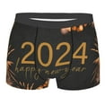 thumbnail image 1 of Junzan Happy New Year 2024 Mens Underwear Boxer Briefs For Men’s - Medium, 1 of 9
