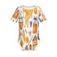 thumbnail image 1 of Junzan Honey Bee Set Print Short-Sleeve Baby Climbing Clothes, Bodysuits for Infant One-Piece for Baby Boys & Girls Baby Clothes Baby Romper with Snap Closure-18 Months, 1 of 6