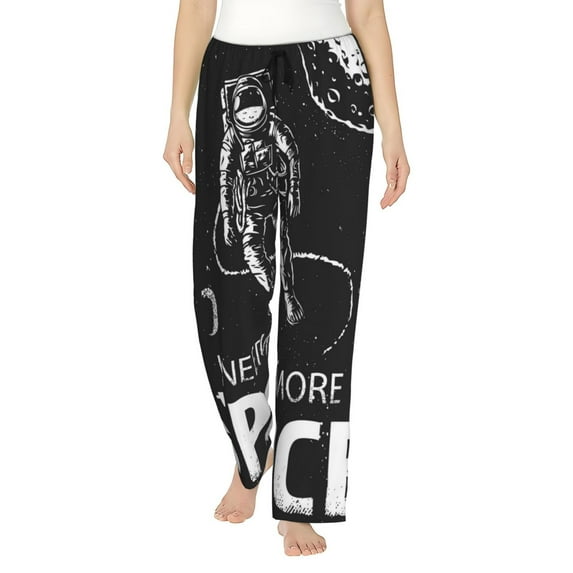 Junzan I Need More Space Women'S Pajama Pants Drawstring Comfy Sleep Bottoms With Pockets