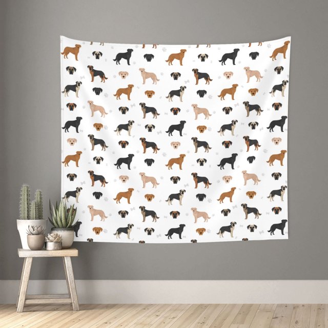 Junzan Labrador Retriever Dog Tapestry Wall Tapestry Home Decor for