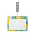 thumbnail image 1 of Junzan Lemons Chamomile Flowers And Leaves Id Badge Holder With Windows Key Card Work Badge Sleeve For Office, School, Factory, Id Credit Cards, Proximity Key Cards, 1 of 7