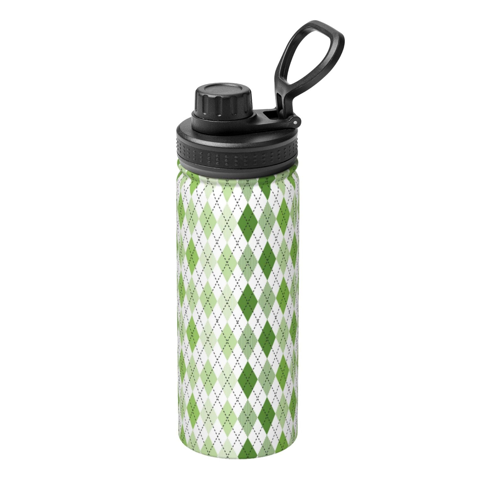 Junzan Light green argyle Pattern 18OZ Stainless Steel Sports Water Cup ...