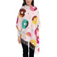 thumbnail image 1 of Junzan Lightweight Women'S Fashion Donut Printed Winter Fall Warm Scarves Scarf Shawl, 1 of 9