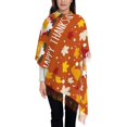 thumbnail image 1 of Junzan Lightweight Women'S Fashion Happy Thanksgiving Three Gnomes Printed Winter Fall Warm Scarves Scarf Shawl, 1 of 9