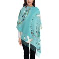 thumbnail image 1 of Junzan Lightweight Women'S Fashion Travelling On Airplane Printed Winter Fall Warm Scarves Scarf Shawl, 1 of 9