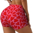 thumbnail image 1 of Junzan Love Heart Pattern Women Workout Impact Shorts,Scrunch Short Gym Yoga Running Sport Scrunch Butt Lifting Shorts-Medium, 1 of 8