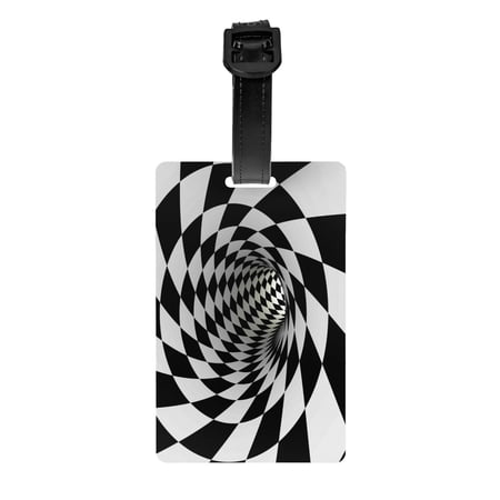 Junzan Luggage Tag For Suitcase 3d Vortex Illusion Print Luggage Tag With Id Privacy Cover For Suitcase Travel Bag price history and forecast - JUNZAN
