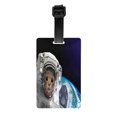 thumbnail image 1 of Junzan Luggage Tag For Suitcase Cat Astronaut Print Luggage Tag With Id Privacy Cover For Suitcase Travel Bag, 1 of 7