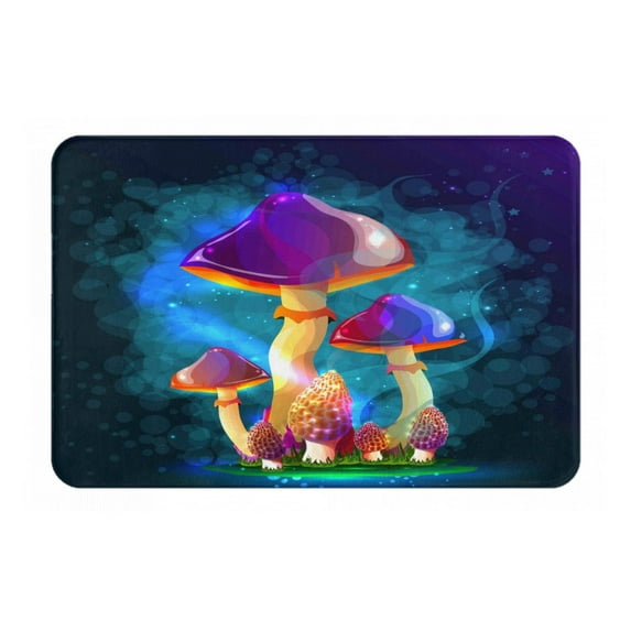 Junzan Magic Mushrooms ,Fireflies Custom Funny Welcome Doormat Personalized Door Mats Decorative Entrance Floor Mat