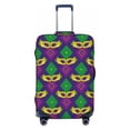 thumbnail image 1 of Junzan Mardi Gras Carnival3 Print Washable Luggage Cover - Fashion Suitcase Protector Fits 18-32 Inch Luggage, 1 of 9