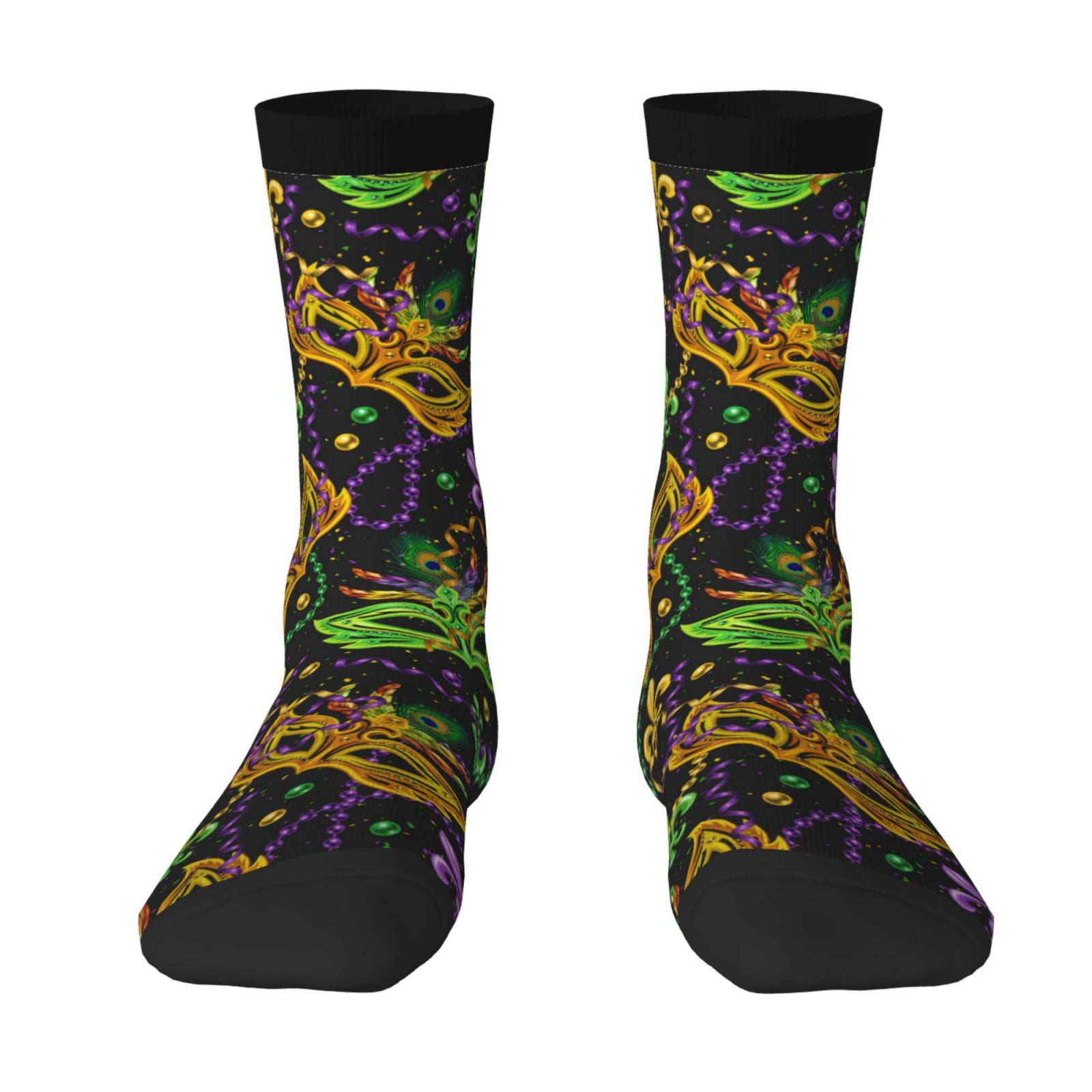 mardi gras dress socks