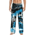 thumbnail image 1 of Junzan Men'S Pajama Pants Football Time Sleepwear Pants Pj Bottoms Drawstring And Pockets, 1 of 9