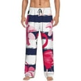 thumbnail image 1 of Junzan Men'S Pajama Pants Pink Flamingos Sleepwear Pants Pj Bottoms Drawstring And Pockets, 1 of 9